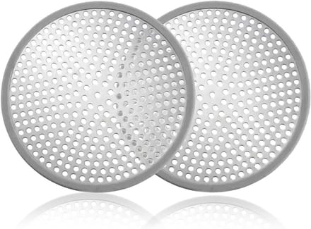 Douche Haarvanger Set van 2, RVS Afvoerfilter voor Douche, 12cm Diameter, Ideaal voor Badkamer en Keuken