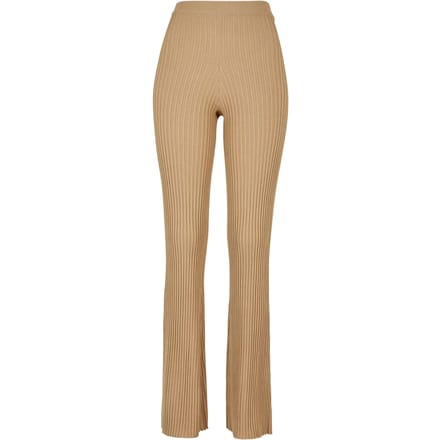 Urban Classics - Flared Rib Knit Legging - XL - Beige