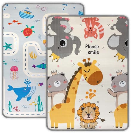 Milly Mally dubbelzijdige speelmat 178x120 cm - Speelkleed