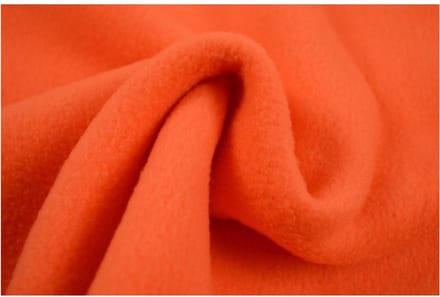Fleece stof - Donker oranje - 1 meter - Per meter - Anti pilling fleece
