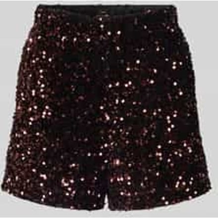 Regular fit korte broek met pailletten