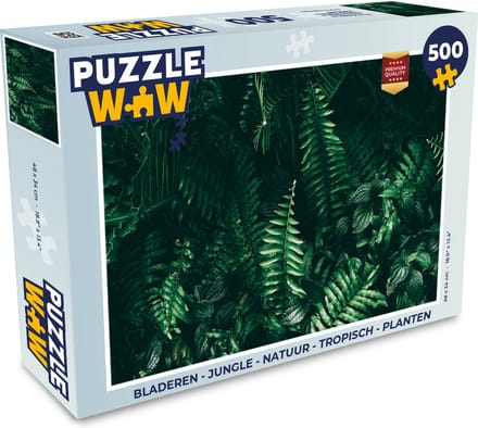 Puzzel Bladeren - Jungle - Natuur - Tropisch - Planten - Legpuzzel - Puzzel 500 stukjes