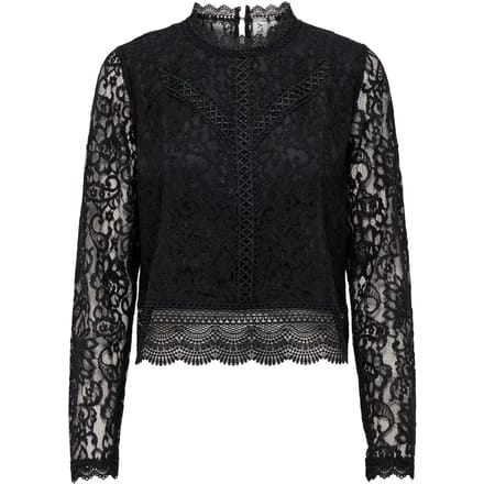 ONLY ONLNEW KARO LS LACE TOP WVN Dames Top - Maat M