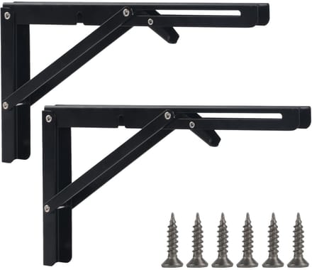 EXCITAT Billy Triangle Bracket - Plankbeugel - Opvouwbaar - Keuken, Bureau - 2 Stuks