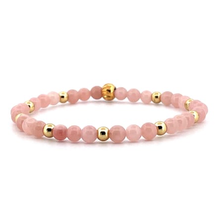 Dames - armband - sunstone - 4mm - Goud - Heaven Eleven
