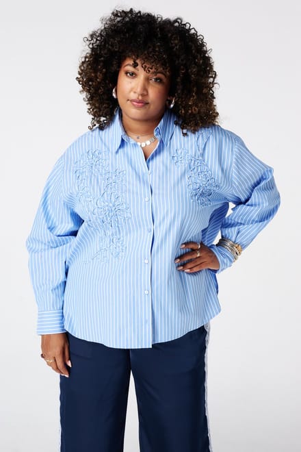 MS Mode Blouse Gestreepte blouse