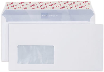 Elco envelop Premium C5/6 FSC 100 gram met venster links 500 stuks