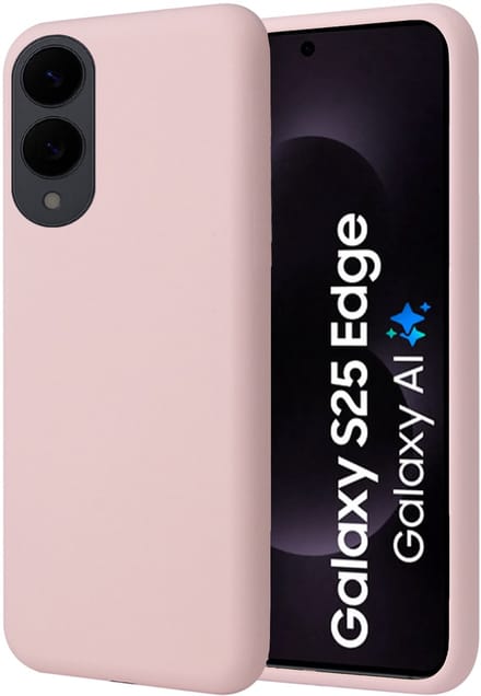 Hoesje geschikt voor Samsung Galaxy S25 Edge - Mat Back Case Roze
