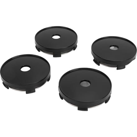 4 STUKS 60mm Wielnaafdop Met Gat Slagvast Stijlvolle Look Universele Pasvorm Velgnaaf Middenkap voor Auto's Zwart zwart