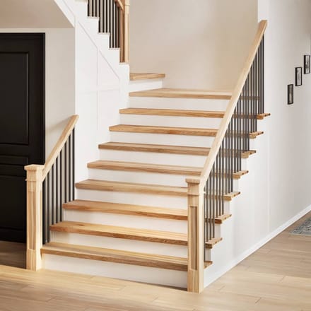 vidaXL - Traptreden - 2 - st - 110x25x2 - cm - onbehandeld - massief - eikenhout