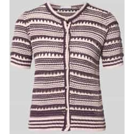 Cardigan met 1/2-mouwen en ronde hals