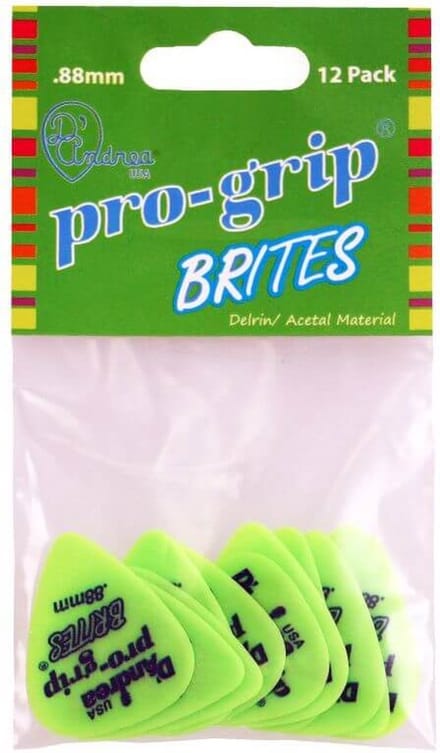 D'Andrea - Pro-Grip Brites - plectrum - 0.88 mm - 12-pack