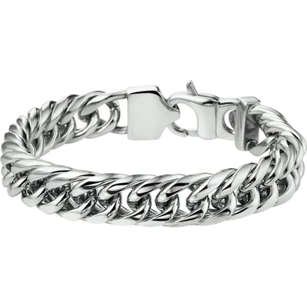 Vigor armband gourmet 11 mm 19 cm - Staal
