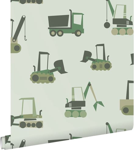 ESTAhome behang voertuigen groen - 50 x 900 cm - 132242