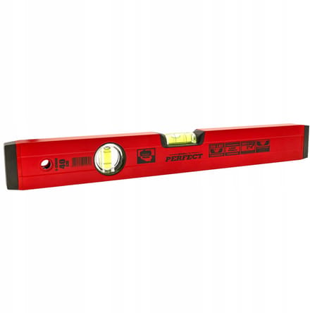 Stalco Aluminium waterpas Rood 60cm - Precisie en duurzaamheid