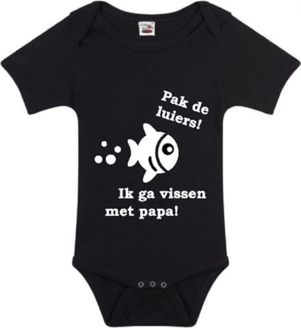 Romper met papa te vissen I maat 86/92 I Logostar