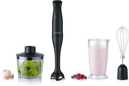 Staafmixer Set - Mixer Staaf - Snel Mixen - Inclusief Accessoires - 700 ml - Zwart