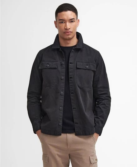 Casual Shirt Long Sleeves - Black Jackets