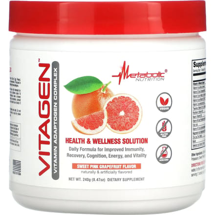 Metabolic Nutrition, VitaGen, Pamplemousse Rose Sucré, 240 g (240g)