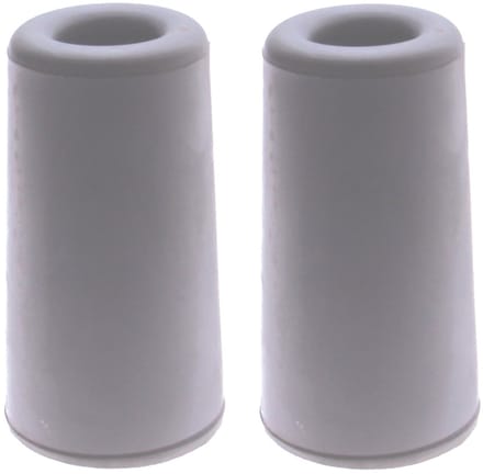 Benson Deurbuffers / deurstoppers rubbers - 2x - grijs - 75 x 40 mm - met schroefbevestiging