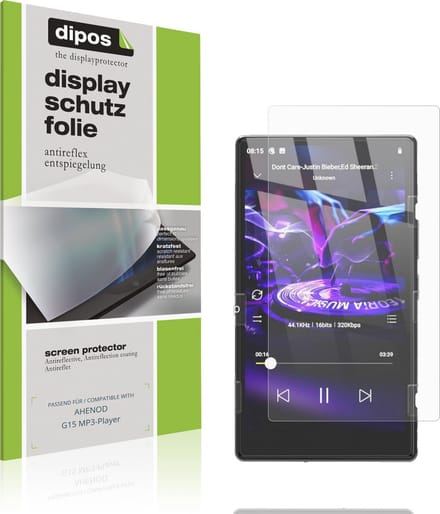 dipos – 4x Matte Beschermfolie geschikt voor AHENOD G15 MP3-Player | Krasbestendige & antireflecterende Screenprotector Ultra-Thin
