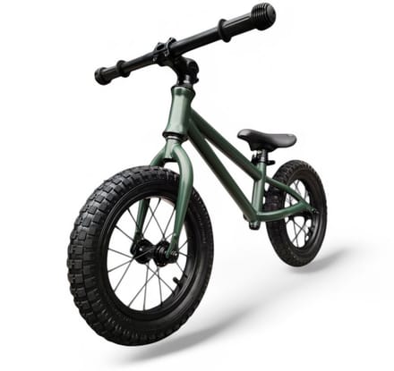 Jobber – Fatbike Loopfiets 2 jaar – Loopfietsen 12inch - Mat Groen
