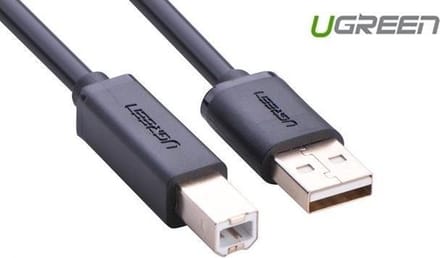 Ugreen - USB - Type B printerkabel - (mannelijk) - USB - 2.0 - (mannelijk) - 480 - Mbps - 2 - m - zwart - (US135 - 20847)