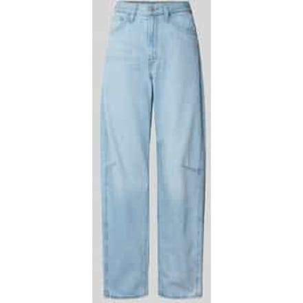 Wide leg jeans van puur katoen in 5-pocketmodel