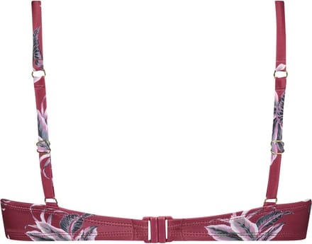 Hunkemöller Dames Badmode Voorgevormde beugel bikinitop Tropic glam - Rood - maat E75