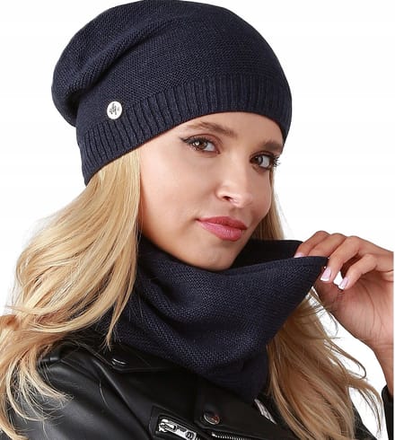 Alur - Winterset Dames Met Muts - Navy - Warm - Universele Maat