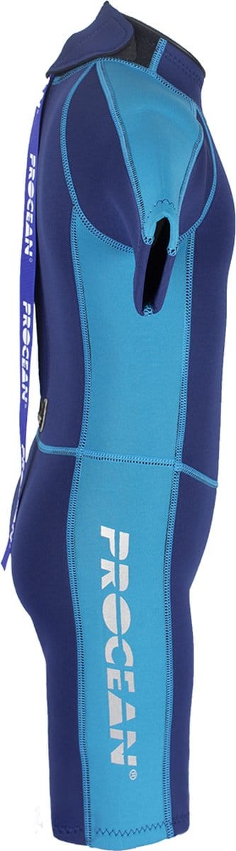 Jongens shorty 3mm blauw/navy XS