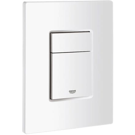 Grohe Bedieningspaneel Even - Kunststof - Alpine Wit - Tweeknops - 16,5x12cm