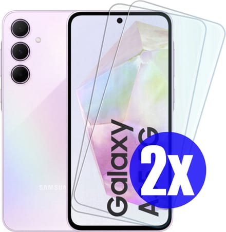 Screenprotector geschikt voor Samsung A35 - Gehard Glas - Tempered Glass Armor Screen Cover - 2 Stuks