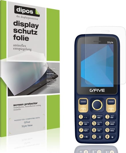 dipos – 4x Matte Beschermfolie geschikt voor GFive Style New | Krasbestendige & antireflecterende Screenprotector Ultra-Thin