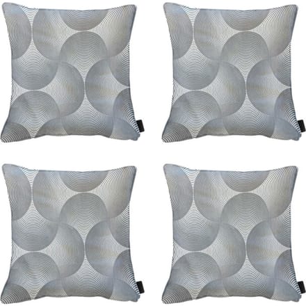Madison - Sierkussen Napels - Grijs - 50x50x10cm - Set van 4