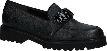 Gabor - 91466 - Mocassins gekleed - Dames - Maat 39 - Zwart;Zwarte - 67 -Glitter Crash Schwarz (Micro)