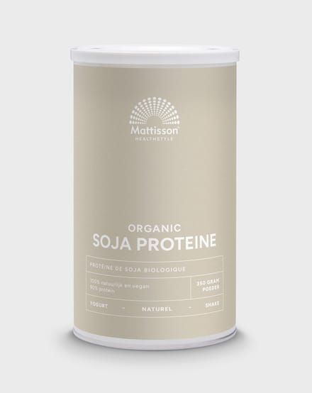 Mattisson - Biologische Soja Proteïne Poeder - 90% Eiwit - Vegan Eiwit Shake - 350 Gram