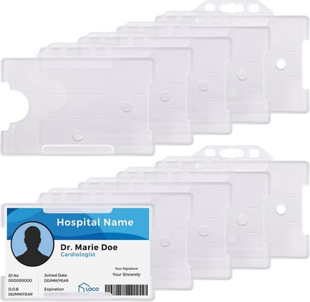 Open Gezicht ID Kaart Houder - 10 Stuks Voor ID Kaarten en Badges