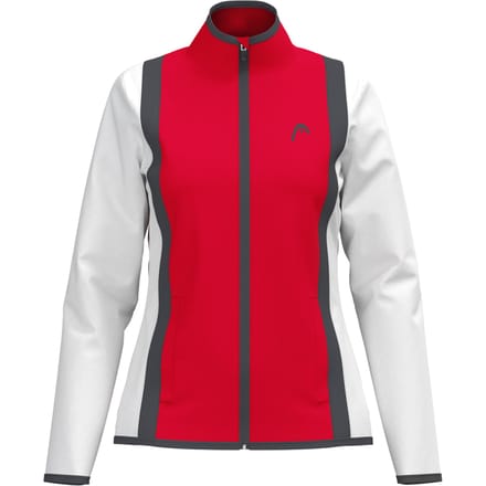 HEAD Club 25 Jacket Dames Trainingsjack Dames-Rood,Wit