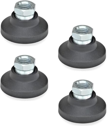 Hengsels met schroefsocket M8 - 4 stuks - Zwart - Normelementen