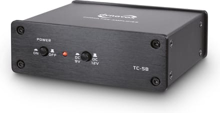 Dynavox TC-5B phono voorversterker zwart | batterij gevoed | exclusief