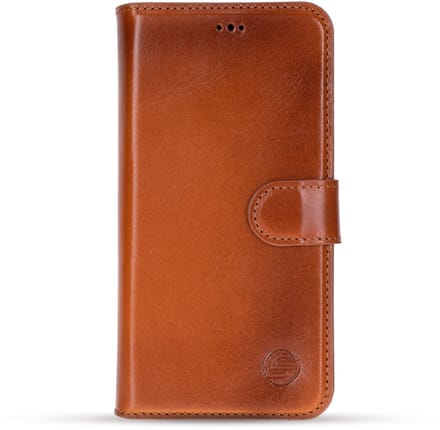 Solidenz Leren Hoesje - geschikt voor Samsung Galaxy S26 - Echt leer - Telefoonhoesje met Pasjeshouder - Bruin