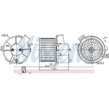 Binnenventilator NISSENS 87092