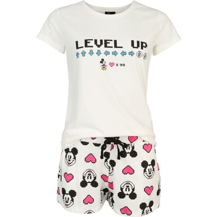 Mickey & Minnie Mouse - Disney Pyjama - Cheat Code - S tot 3XL - voor Vrouwen - meerkleurig
