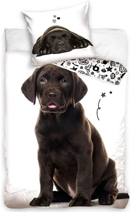 Dekbedovertrek hond - 140 x 200 cm - 60 x 70 cm