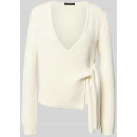 Regular fit wikkeljack met katoenanteel in tricotlook