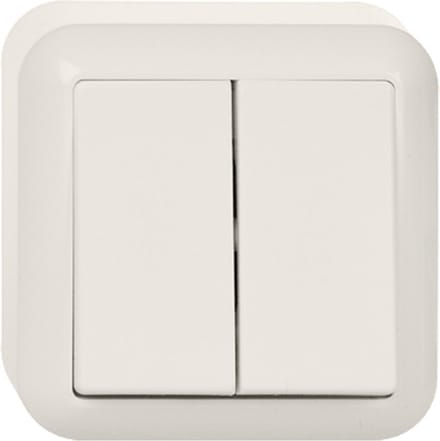 Schneider - Opbouw Serieschakelaar - Polarwit - Simpel design- 381504