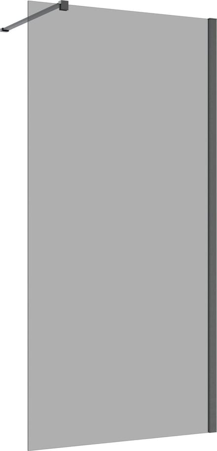 Inloopdouche 30x200 8mm Nano glas gun metal serie Silvio rookglas