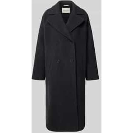 Oversized wollen jas met reverskraag