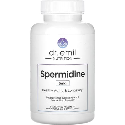 Dr. Emil Nutrition, Spermidine, 5 mg, 60 capsules (2.5mg per capsule)